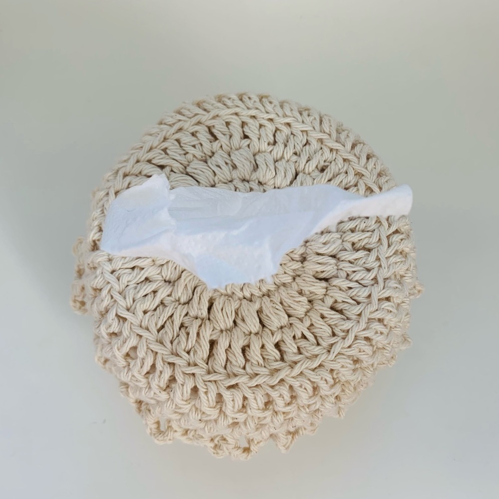 Pure Cotton Tissue Paper Cover — Neutral Home Accent - Picture 3 of 9